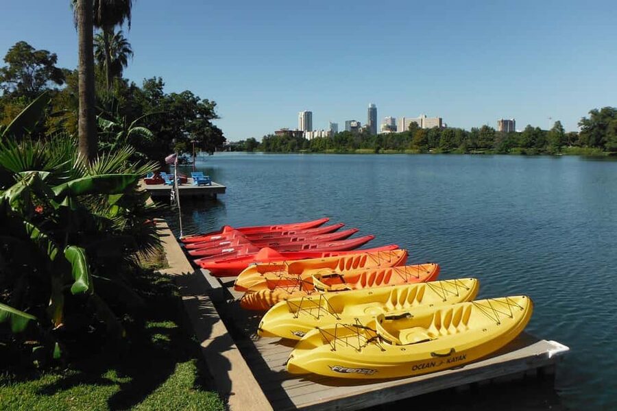 Austin: Kayak and Canoe Rental on Lady Bird Lake - Entering Lady Bird Lake: picking your boat and getting set