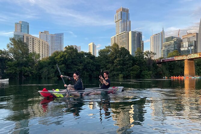 Downtown Austin Skyline Clear Kayak Tour at Lady Bird Lake - Barton Springs Pool Area: Where the City Meets Natural Water