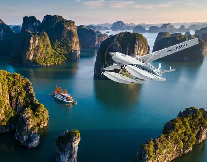 Halong Bay Seaplane - A bird's eye view experience from Sky - Why a seaplane is the fastest way to understand Ha Long Bay