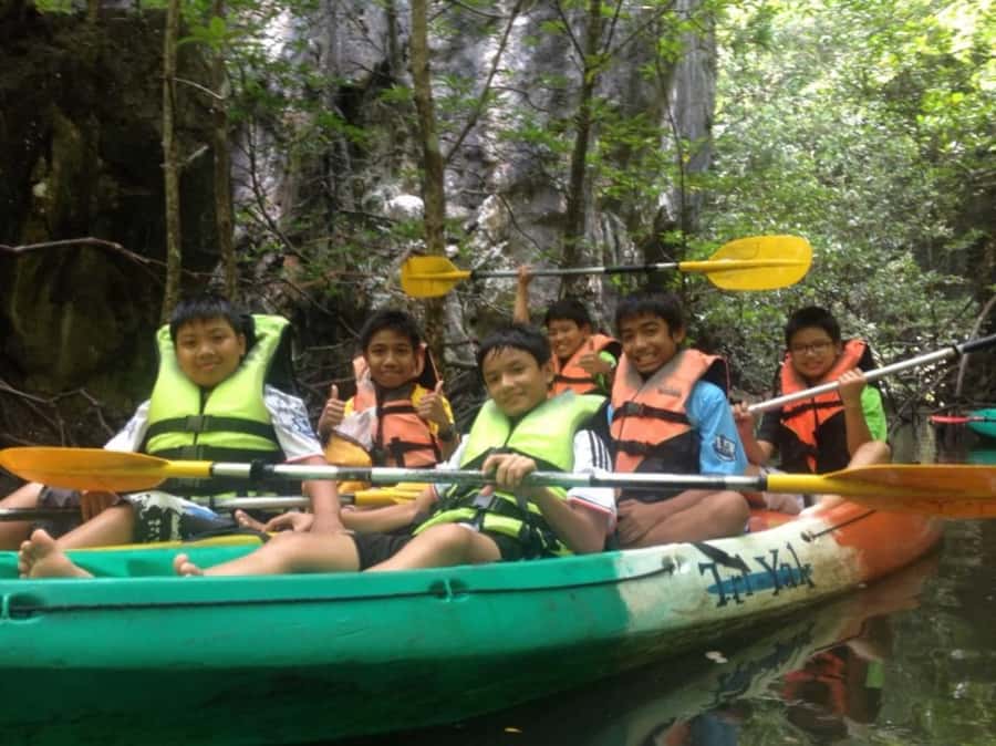 Krabi: Early bird kayak adventure at Ao Thalane group of 10 - Coffee, banana-leaf snacks, and that post-kayak recharge