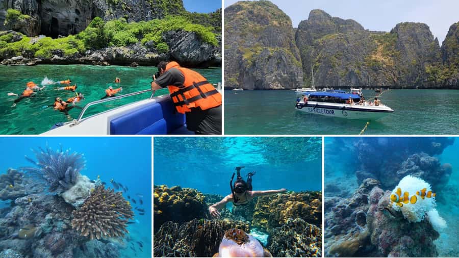Krabi: Phi Phi Early Bird & 4 Island by Speedboat with Lunch - Phi Phi Don lunch at Arida Restaurant: where the day slows down